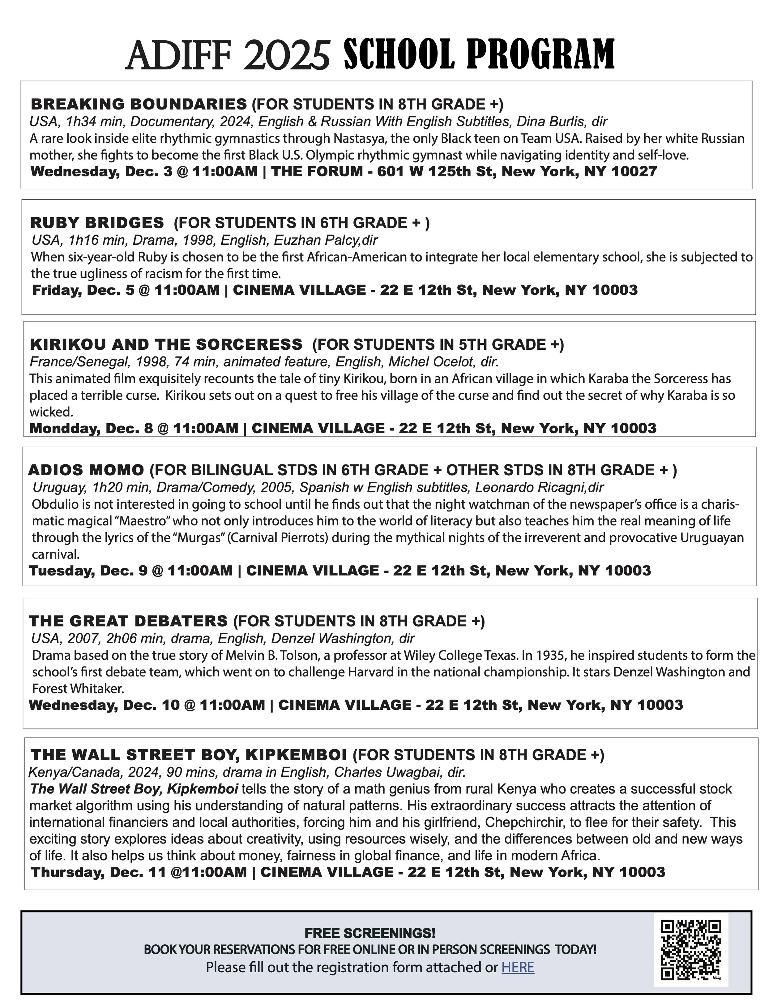 Pages - Premier Festival for Films About Africa and the African Diaspora