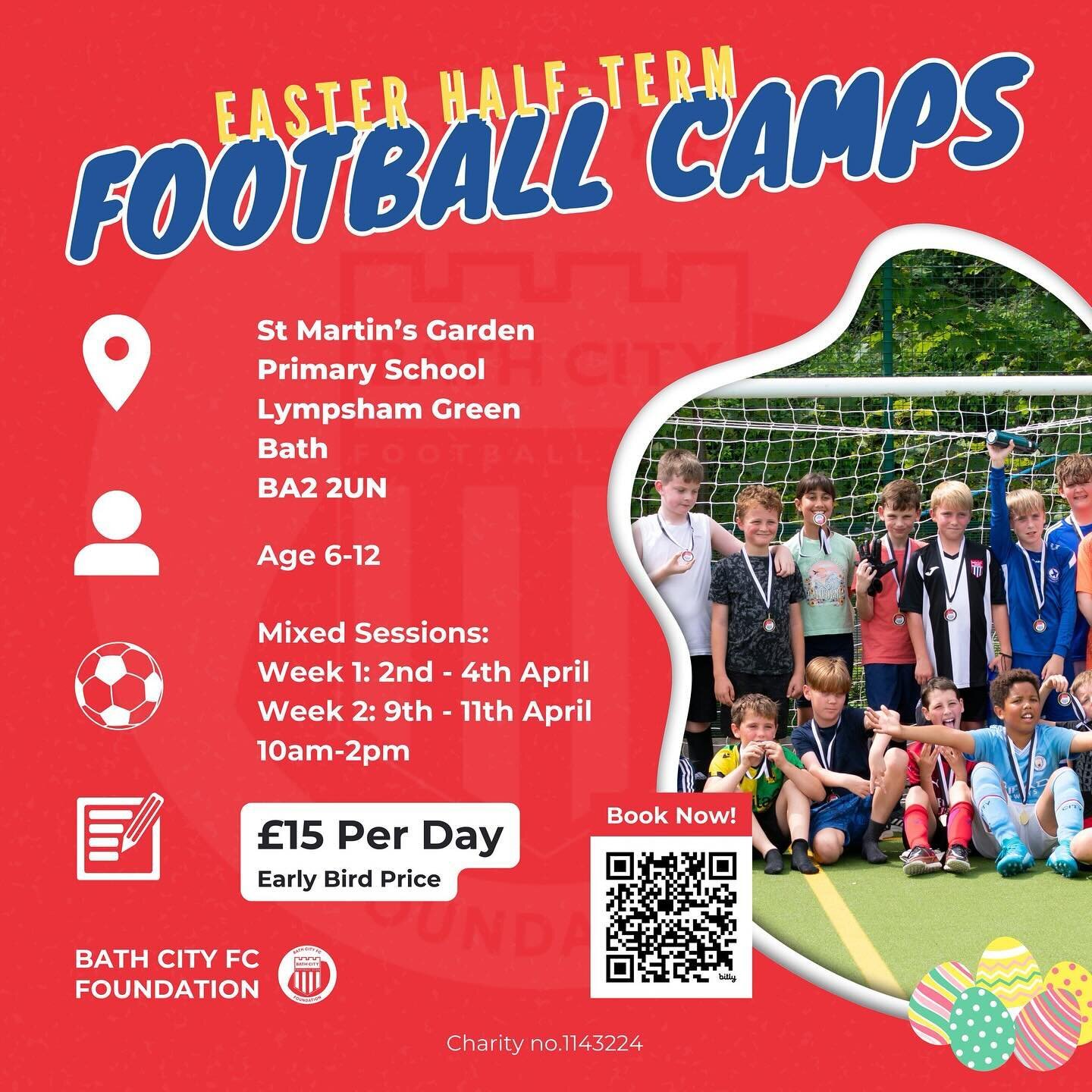 Less than two weeks to go until our Easter Football Camps, including our girls-only session! 🐣 

📍 St Martin&rsquo;s Garden Primary School 
📅 2nd April - 11th April
🎟️ &pound;15 mixed / &pound;10 girls-only 

Book now ➡️ link in bio.

#WhoCaresWi