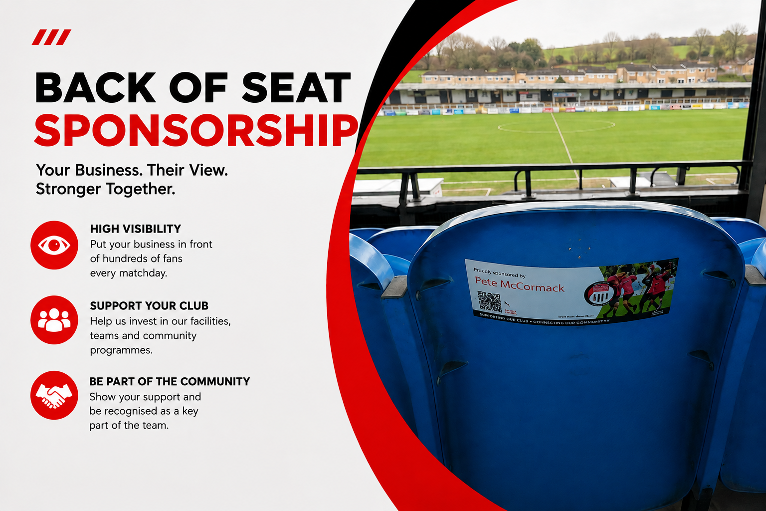 Back Of Seat Sponsorship