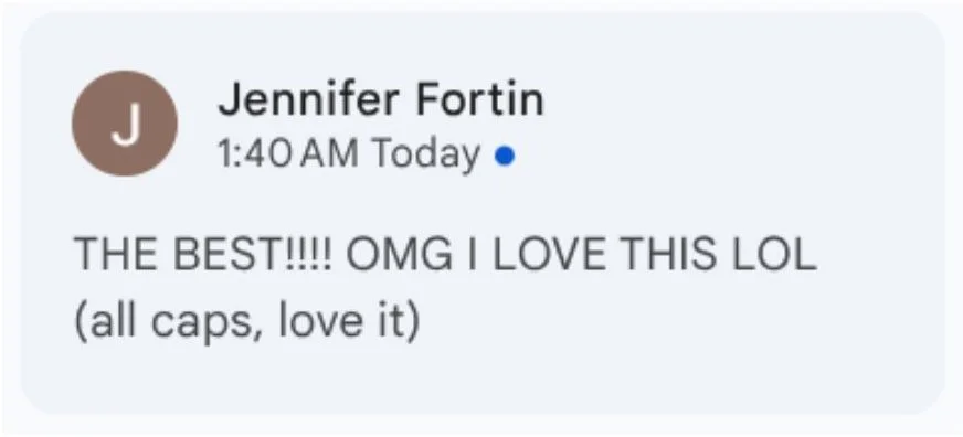 Positive DM from Silver Fern Creative to Sarah Marriott