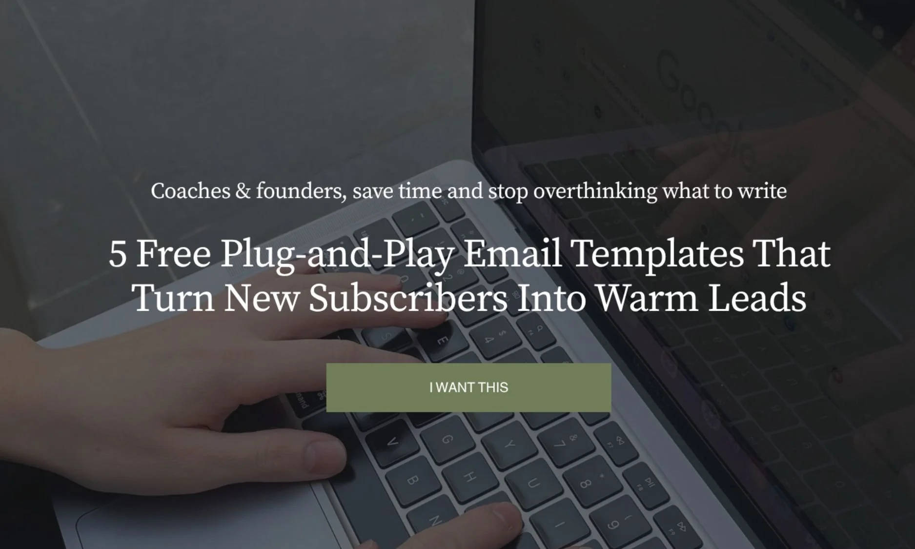 5 free plug and play email templates that turn new subscribers into warm leads