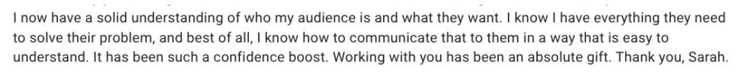 Positive DM example from Change Coffee to Sarah Marriott
