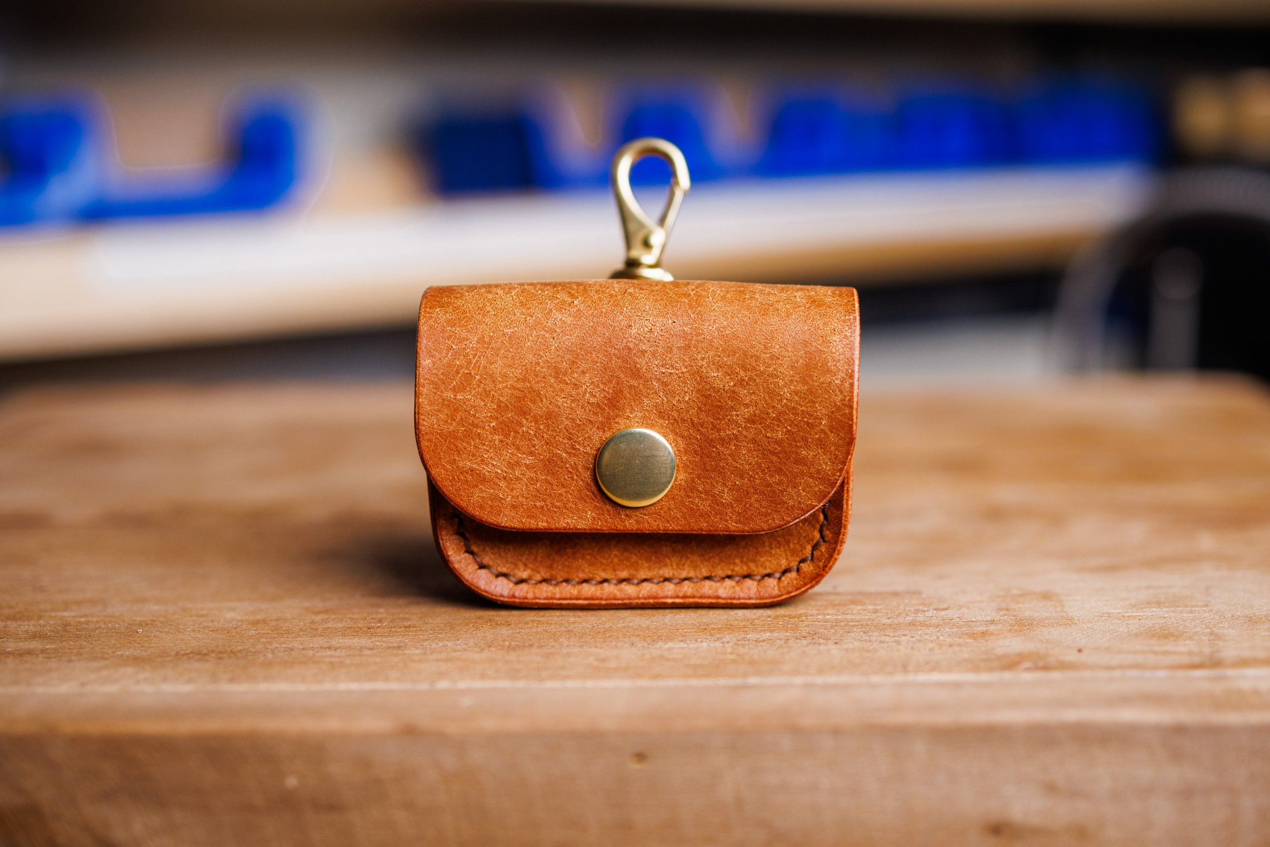 apple airpods pro leather case made from italian pueblo - tan - custom handmade leather goods in ontario canada - carusoleather - 0001.jpg