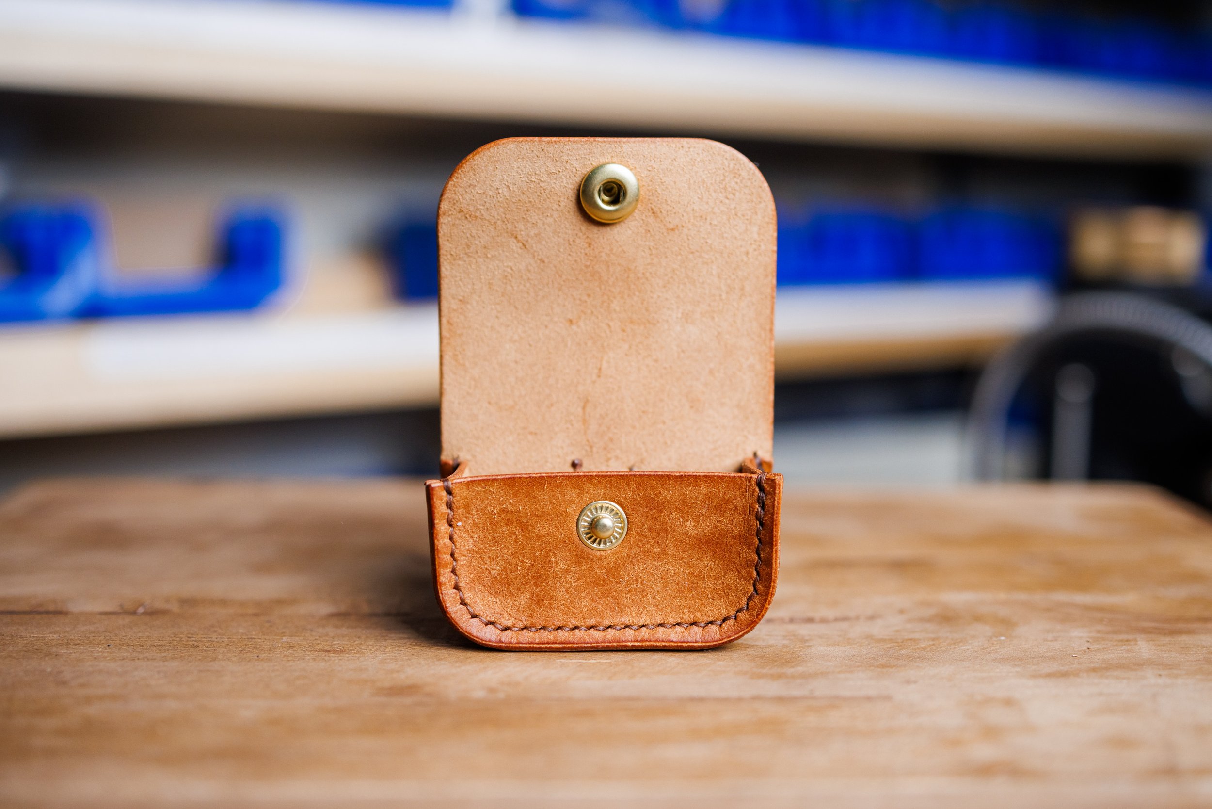 apple airpods pro leather case made from italian pueblo - tan - custom handmade leather goods in ontario canada - carusoleather - 0007.jpg