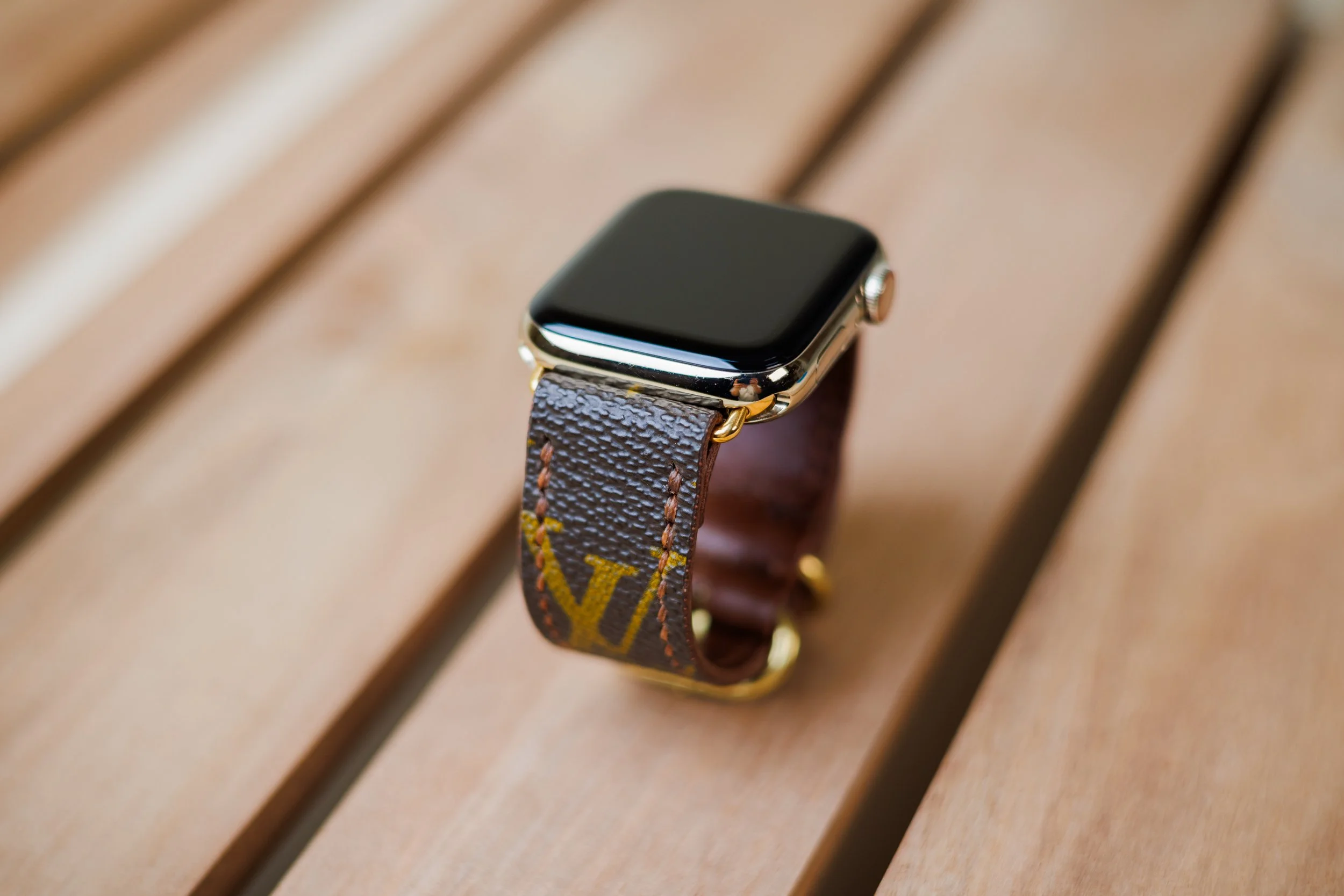 Iwatch Custom Smart Watch Bands Upcycled Does Louis Vuitton