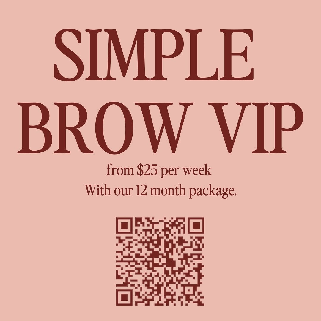 Imagine this&hellip;
You never have to worry about your brows because they are always perfect thanks to a weekly direct debit that gives you perfect brows 24/7!

Welcome to the future of your beauty visits. We&rsquo;ve broken your monthly brow care i