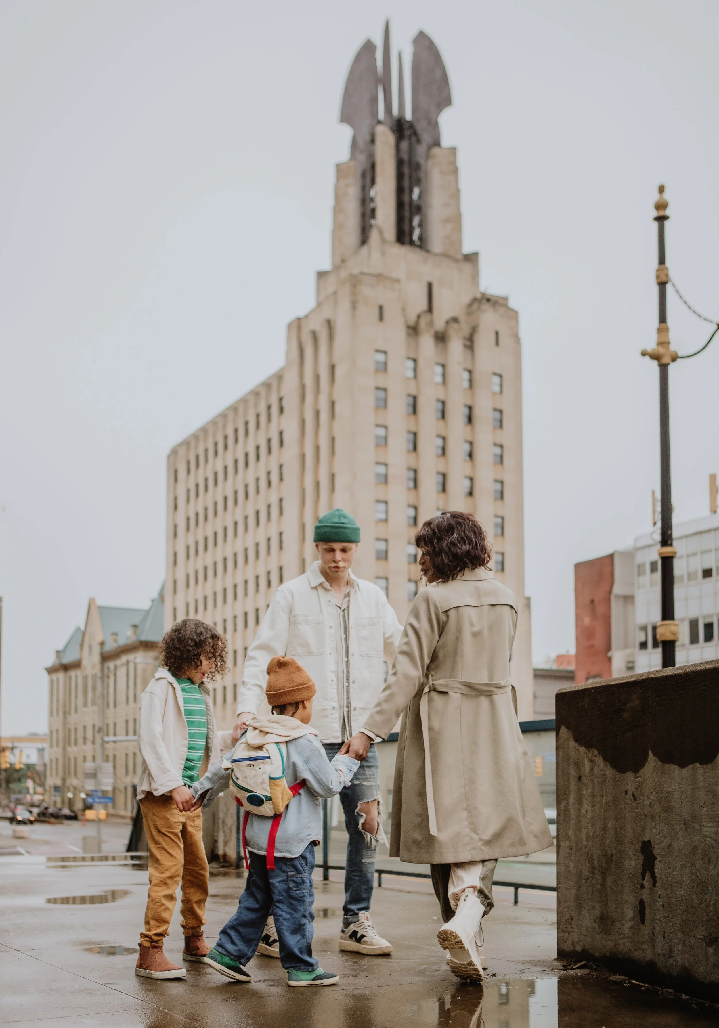 Downtown Family Session Rochester NY