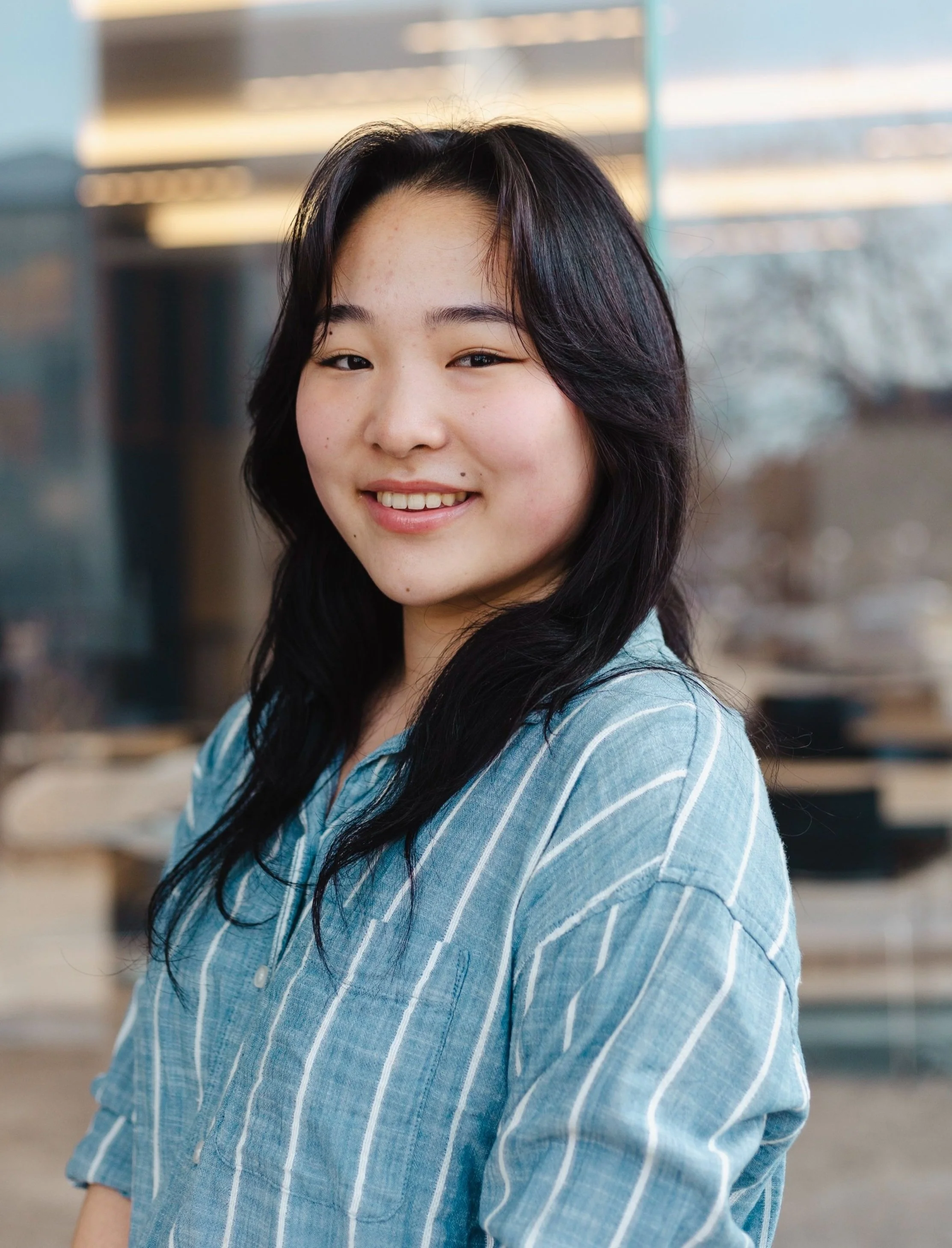 Headshot of Eunice Kim, Social Chair (1) of Alpha Theta Delta