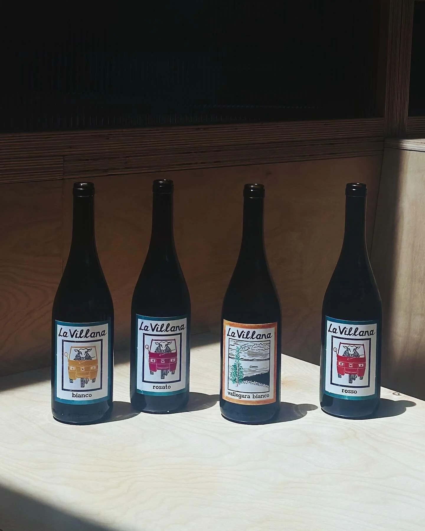 Harley just put La Villana on.

Four bottles. One farm.

@lavillanavino &mdash; now out for delivery at Hyde Park.