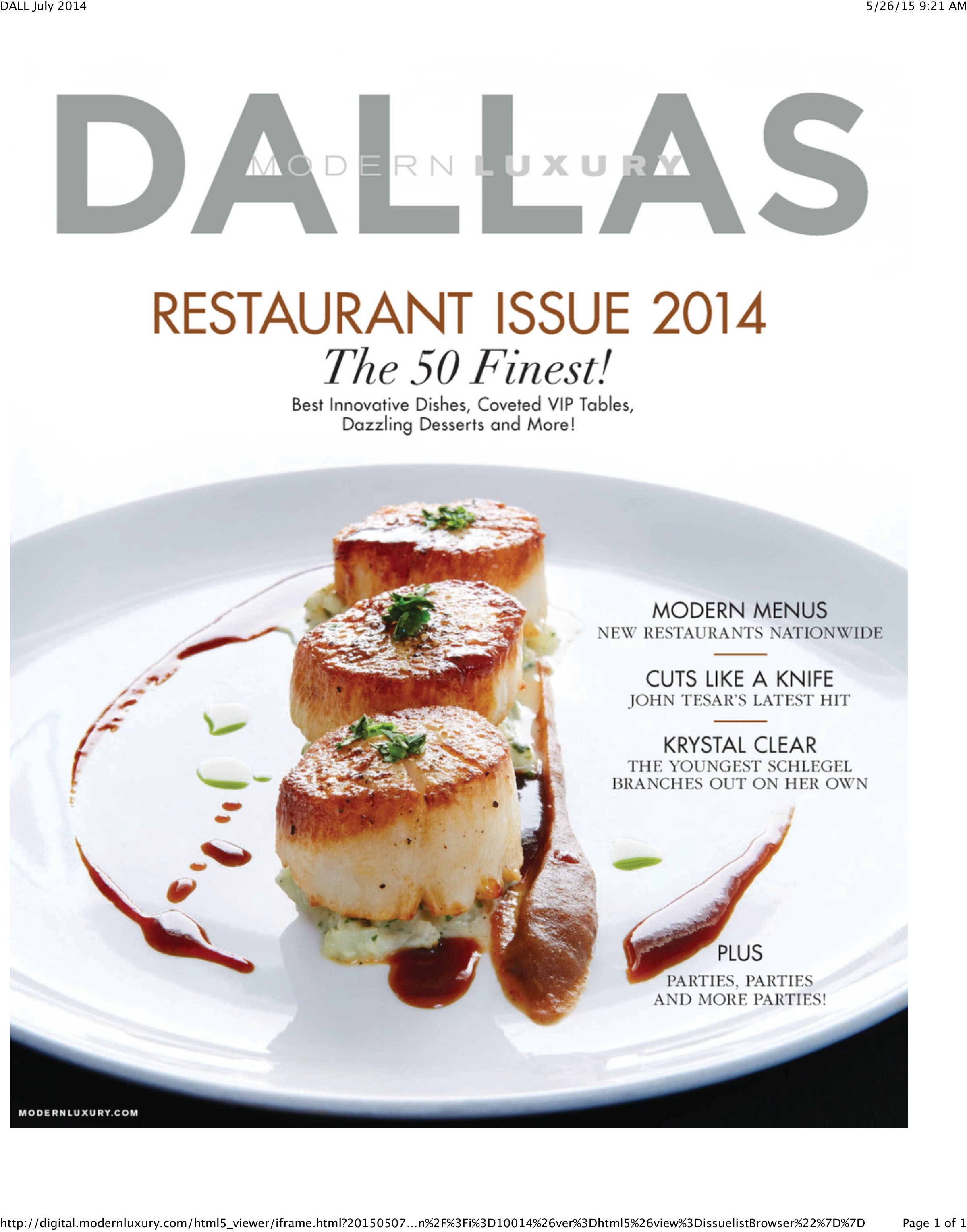 Modern Luxury Dallas Magazine