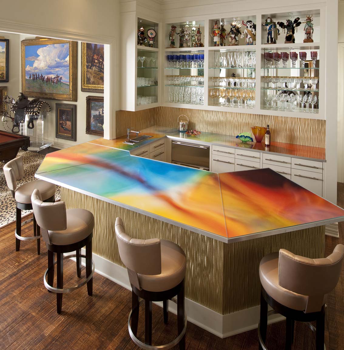  Won Honorable Mention in Residential Product Design for Billiard Bar Countertop in Design Ovation 2013 