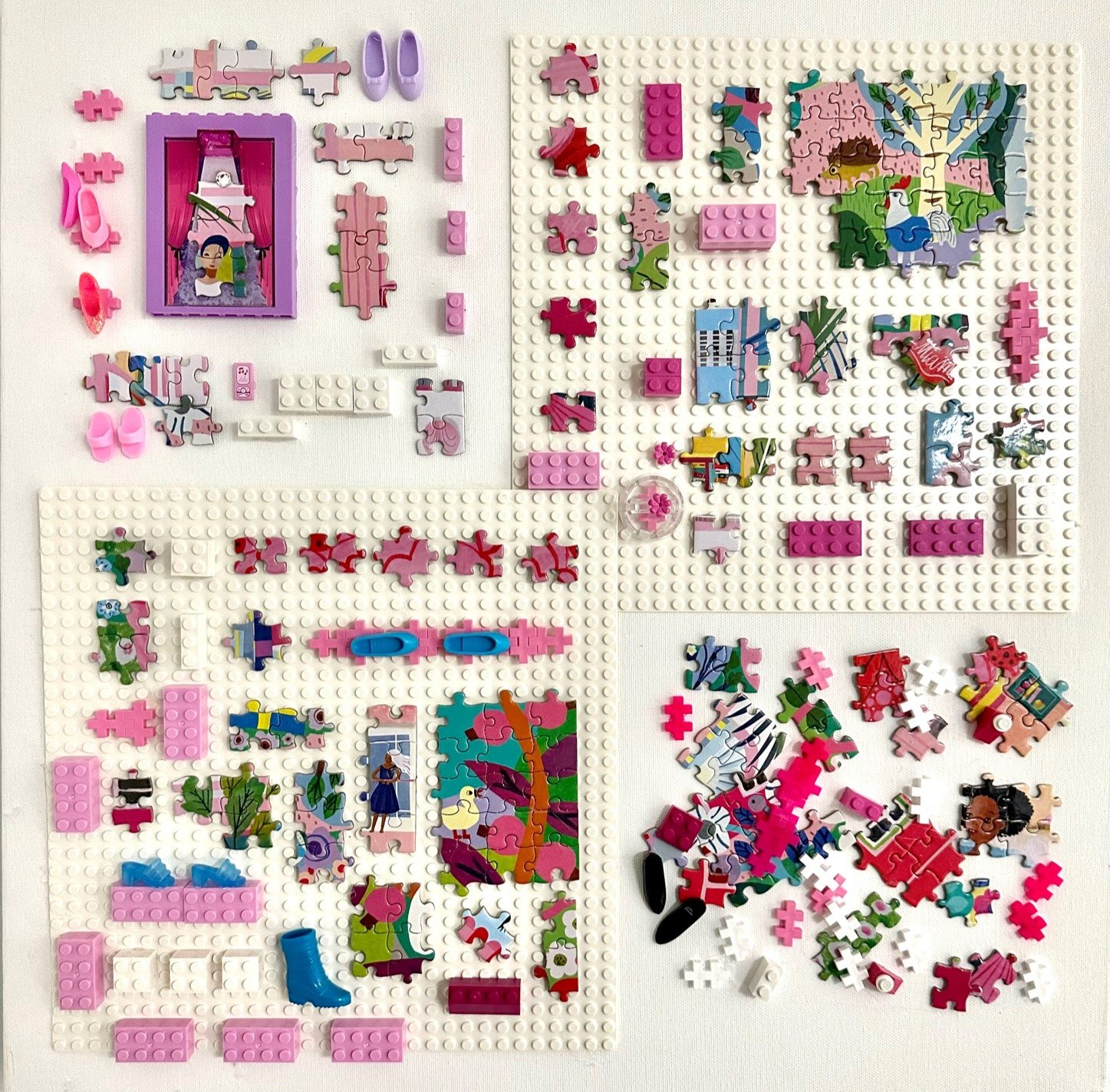 Puzzling Lego in Pink