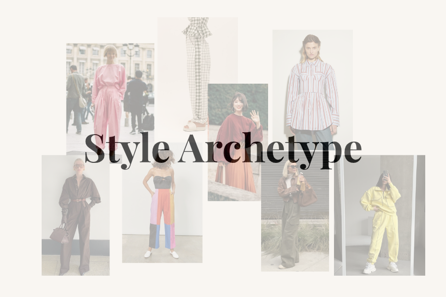 Collage of women wearing diverse fashion styles with 'Style Archetype' text overlay.