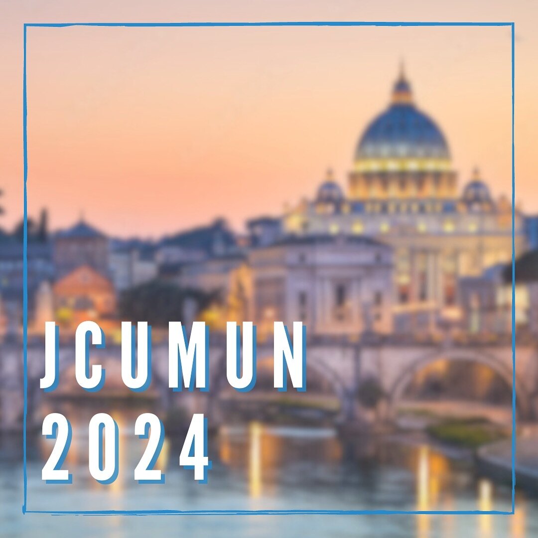 - JCUMUN 2024 - 

Dear delegates, 

The first conference we are attending this semester will be JCUMUN 2024! From the 22nd to the 25th of February our delegates from the MUN Team UZH will be debating in the eternal city of Rome! We are looking forwar
