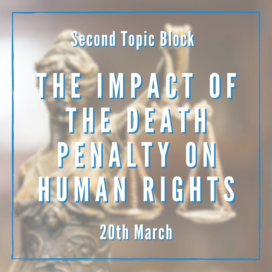 We are happy to announce our second topic block of the spring semester &ldquo;The Impact of the Death Penalty on Human Rights&rdquo;!

The first session will be held on 20th Fenruary at 19:00 in KO2-F-175. We will first get some insight on the topic 