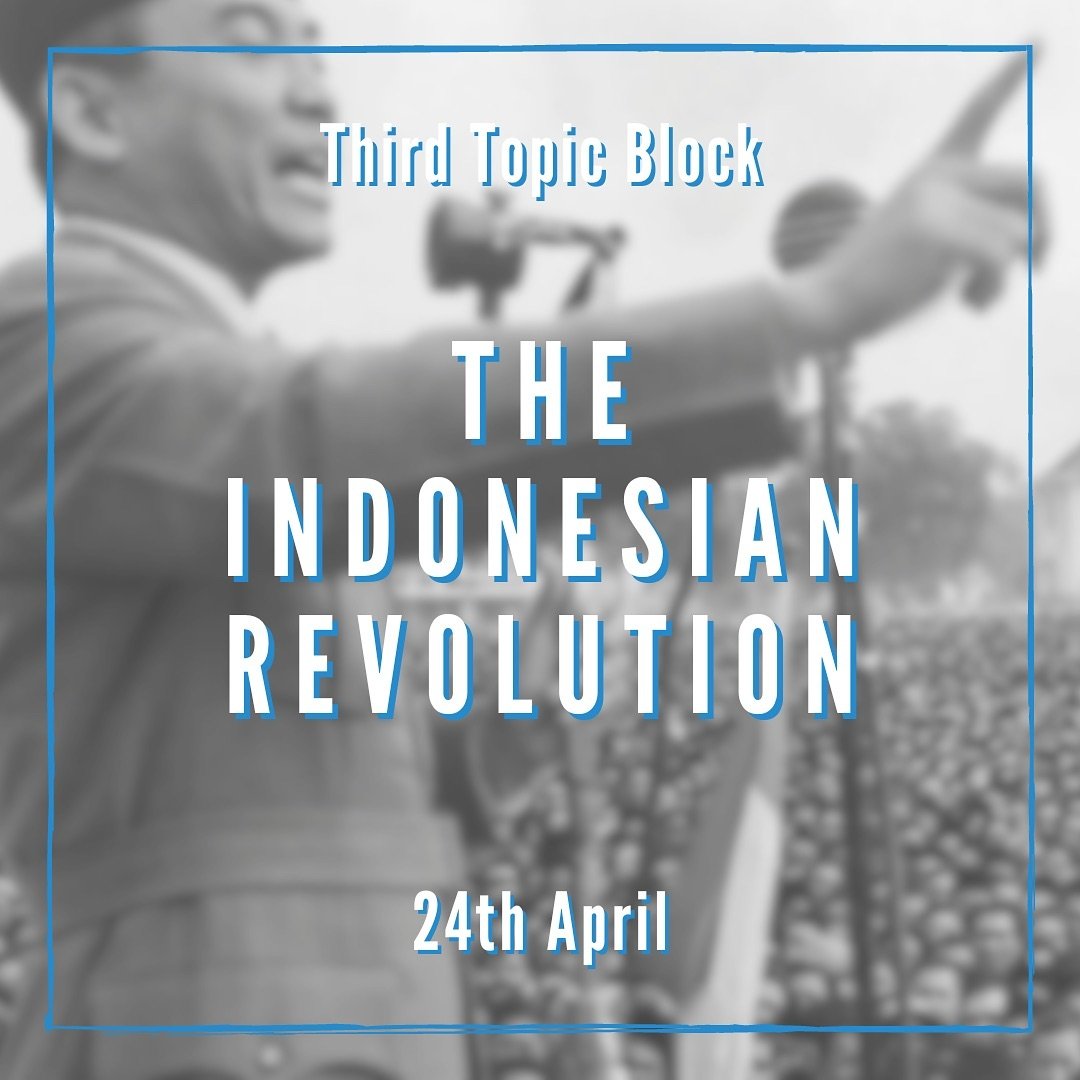 We are very happy to announce our third and final topic block of the semester &ldquo;The Indonesian Revolution&rdquo;, which will be in the form of a historical Security Council!

The first session will be held on 24th April at 19:00 in KO2-F-175. If