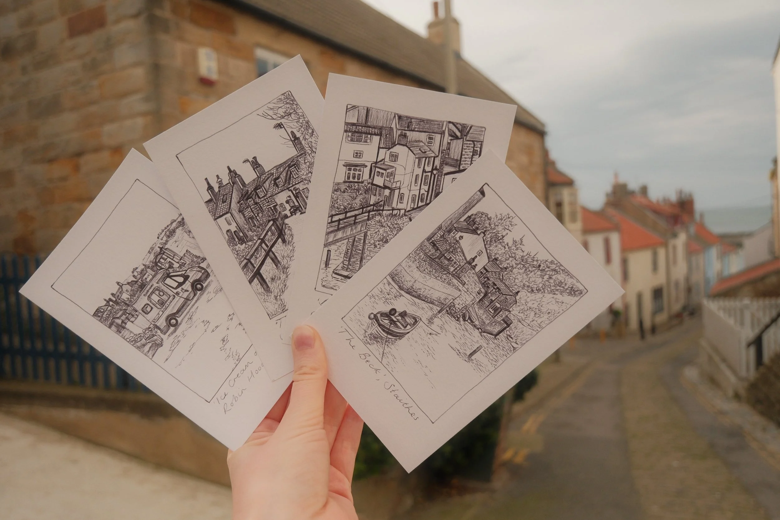 Original A6 Pen Illustrations - North Yorkshire