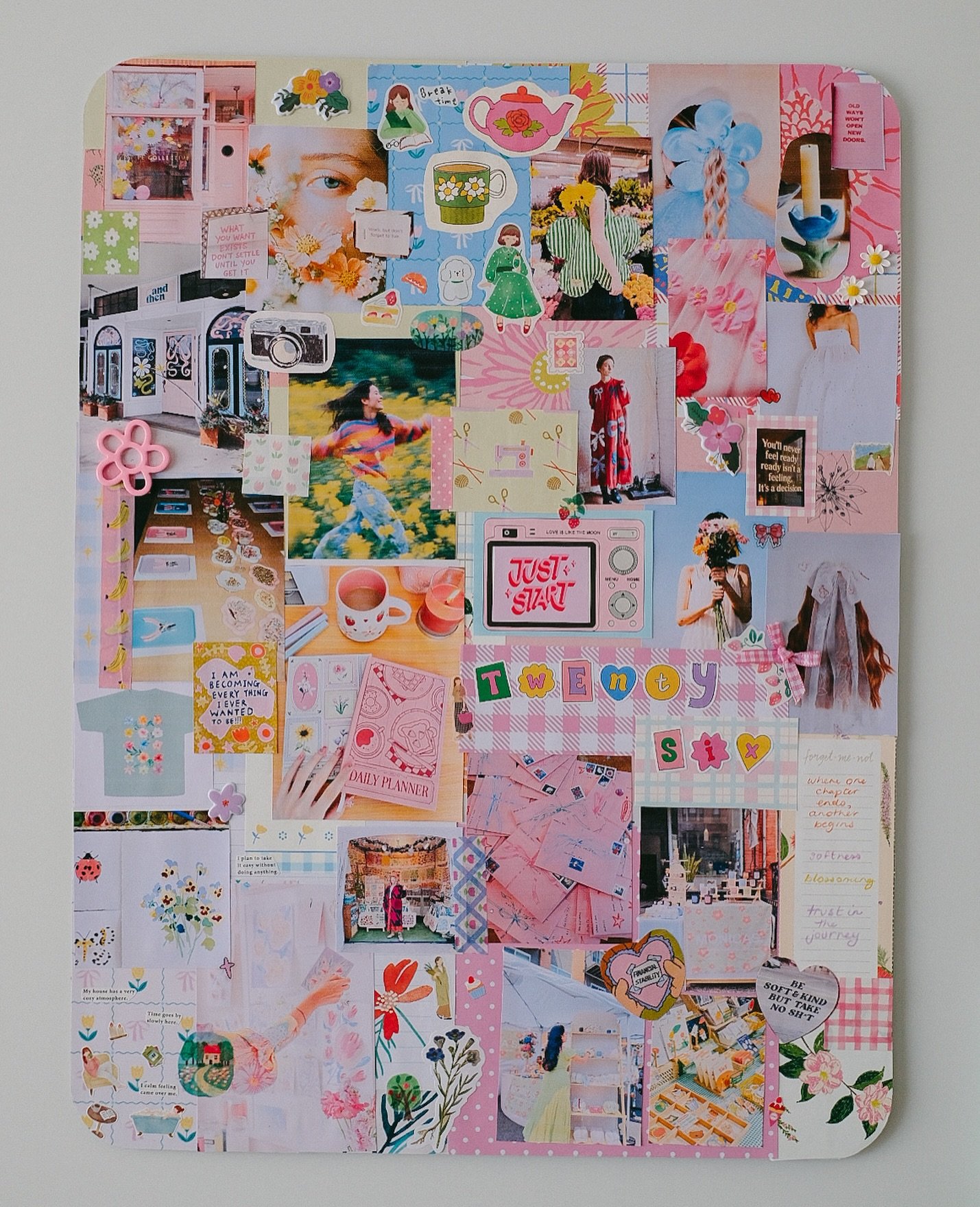 2026 vision board! 🌸

I&rsquo;ve never taken the time to complete a vision board or really sit down and set intentions + goals for the year ahead. On reflection, the reason for this is I only prioritise tasks that I view as &lsquo;work&rsquo; or pro