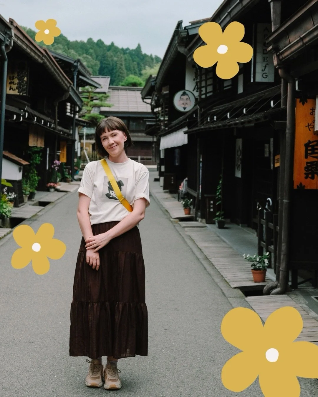 Just a gal loving exploring Takayama! ✌🏻 feeling so inspired by how GREEN everything is! Can&rsquo;t wait to get back into the making studio soon 🌱✨