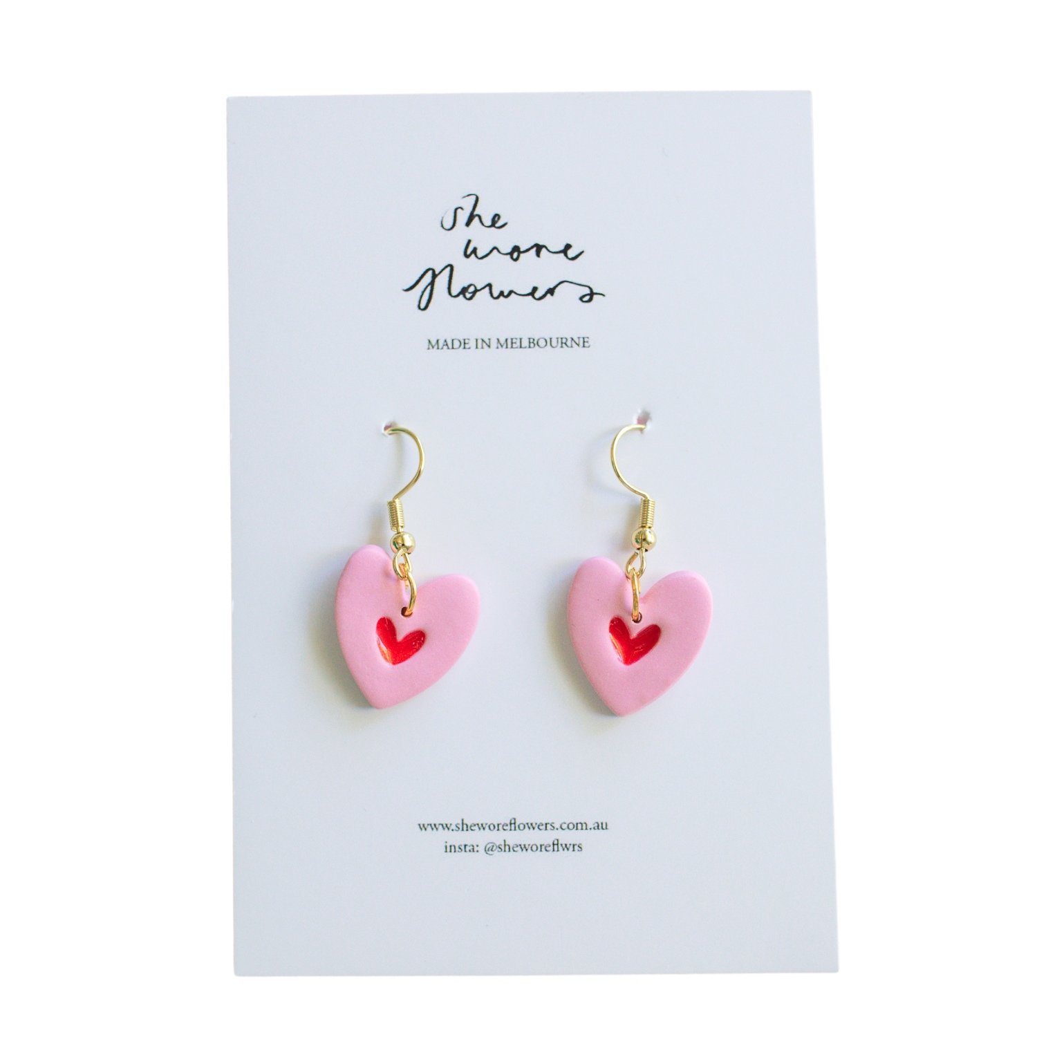 Pink Heart Dangles - Valentines Limited Edition