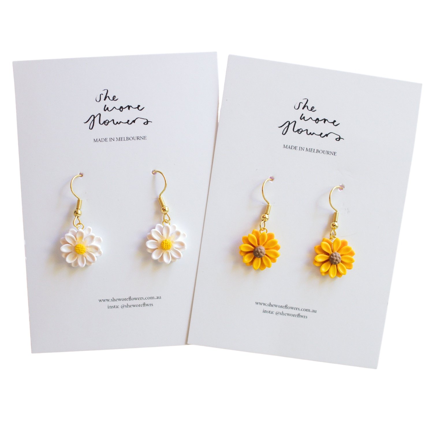 Mini Sunflower & Daisy Dangles
