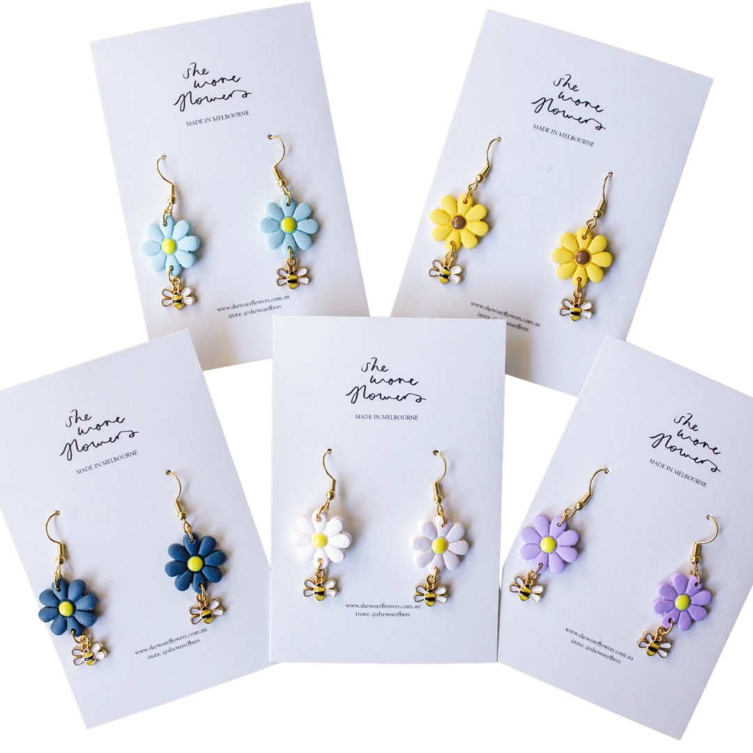 Flora Bee Dangles