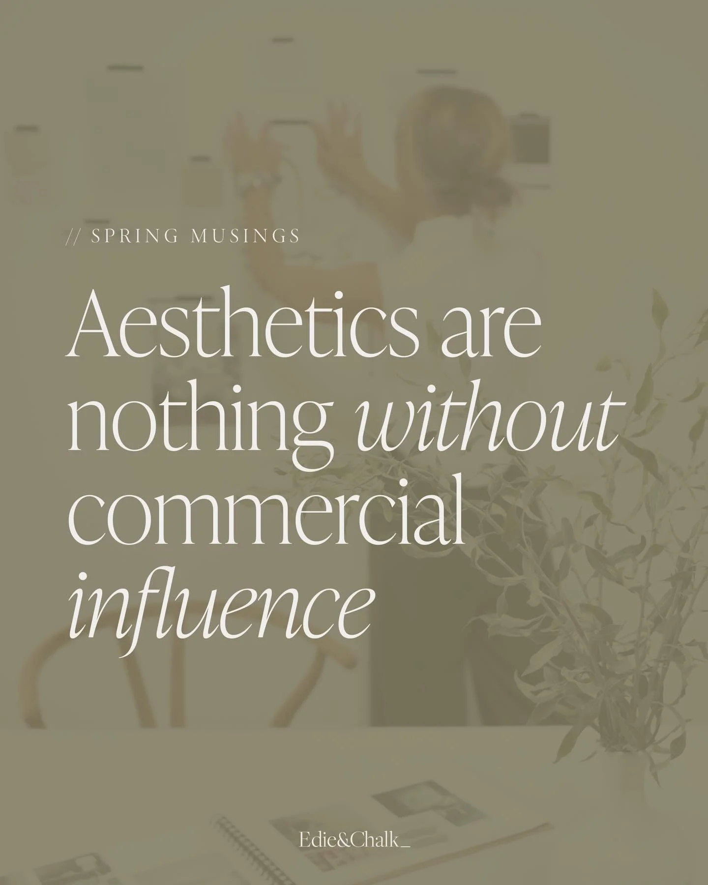 Some thoughts as we tentatively inch towards Spring&hellip;.

On a scale of one to ten (10 being the closest), how closely does your visual identity (your branding, imagery website, socials etc.) represent the essence of your business?

Or think of i