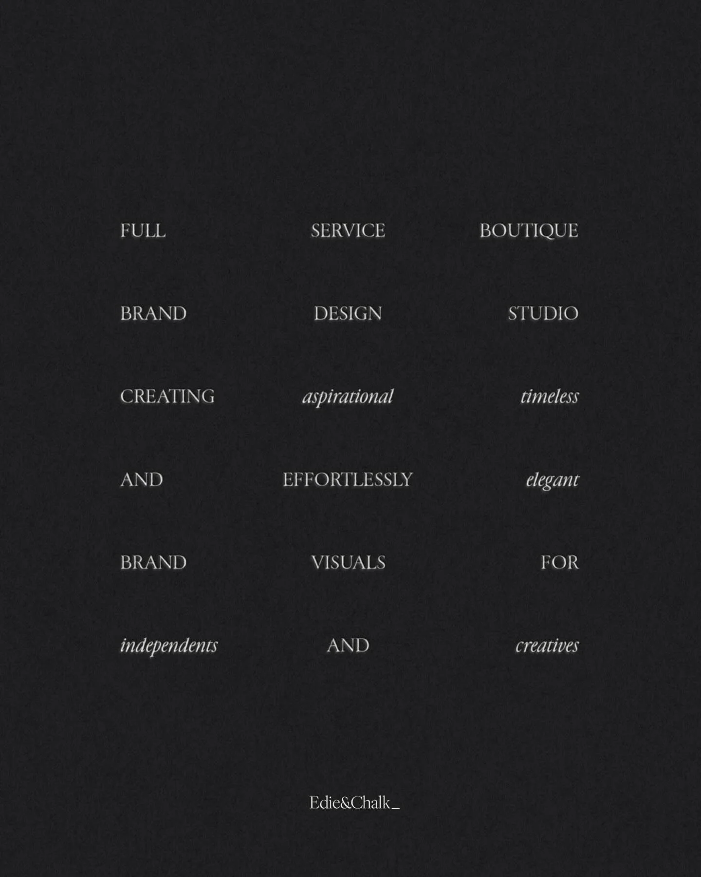 A story and a journey that evolves with time, whilst its foundations hold firm.  My love, my passion and my purpose.

Thank you for being here ✨

#branddesignstudio #brandidentitydesign #brandphotography #websitedesigner #effortlesslyelegant