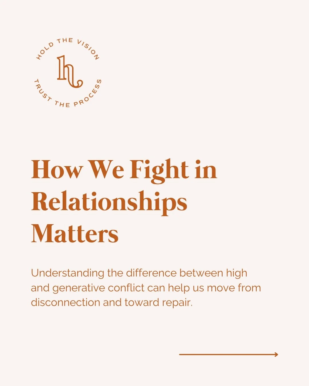 Conflict in relationships is not the problem, but how we fight is.

🌿 High conflict is a protective response that pulls us into blame, power struggles, and cycles that leave us feeling stuck or disconnected.

🪴 Generative conflict creates space for