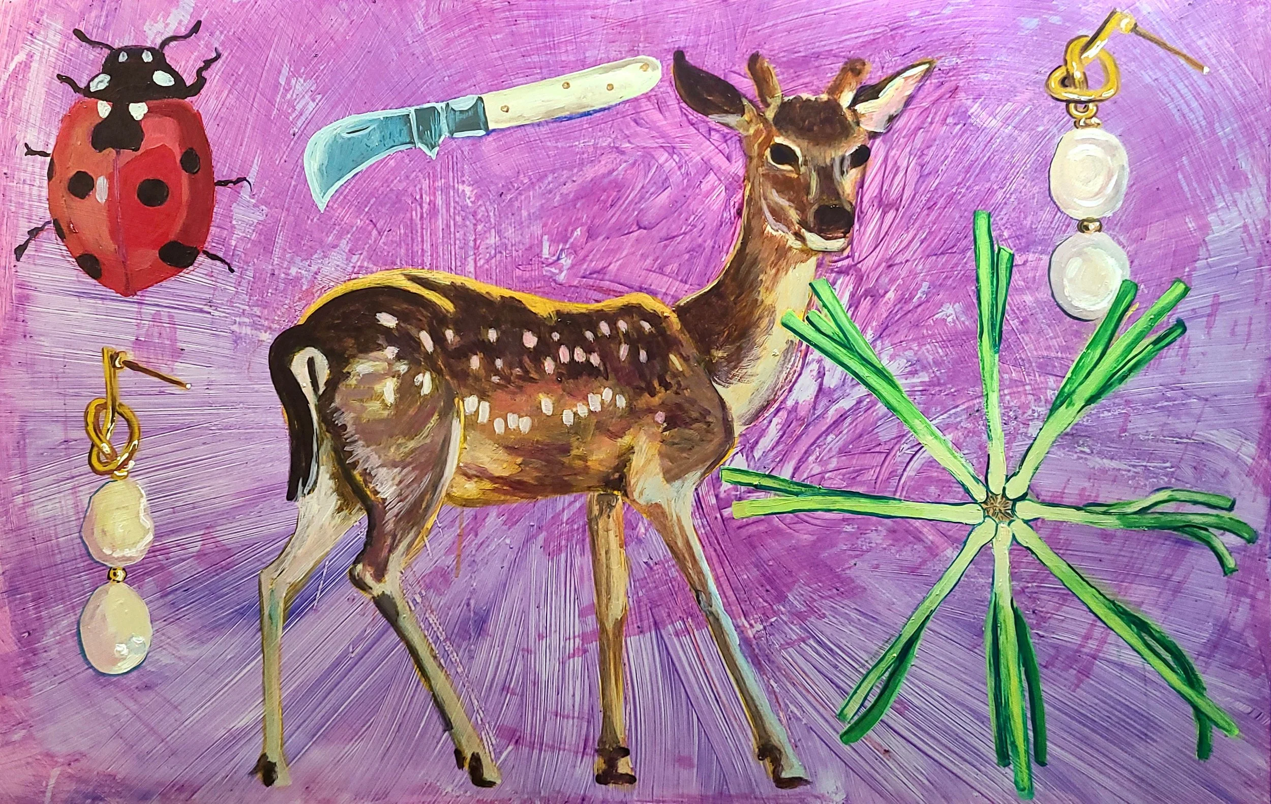 "Spring Fortuna", 28" x 40, acrylic on paper