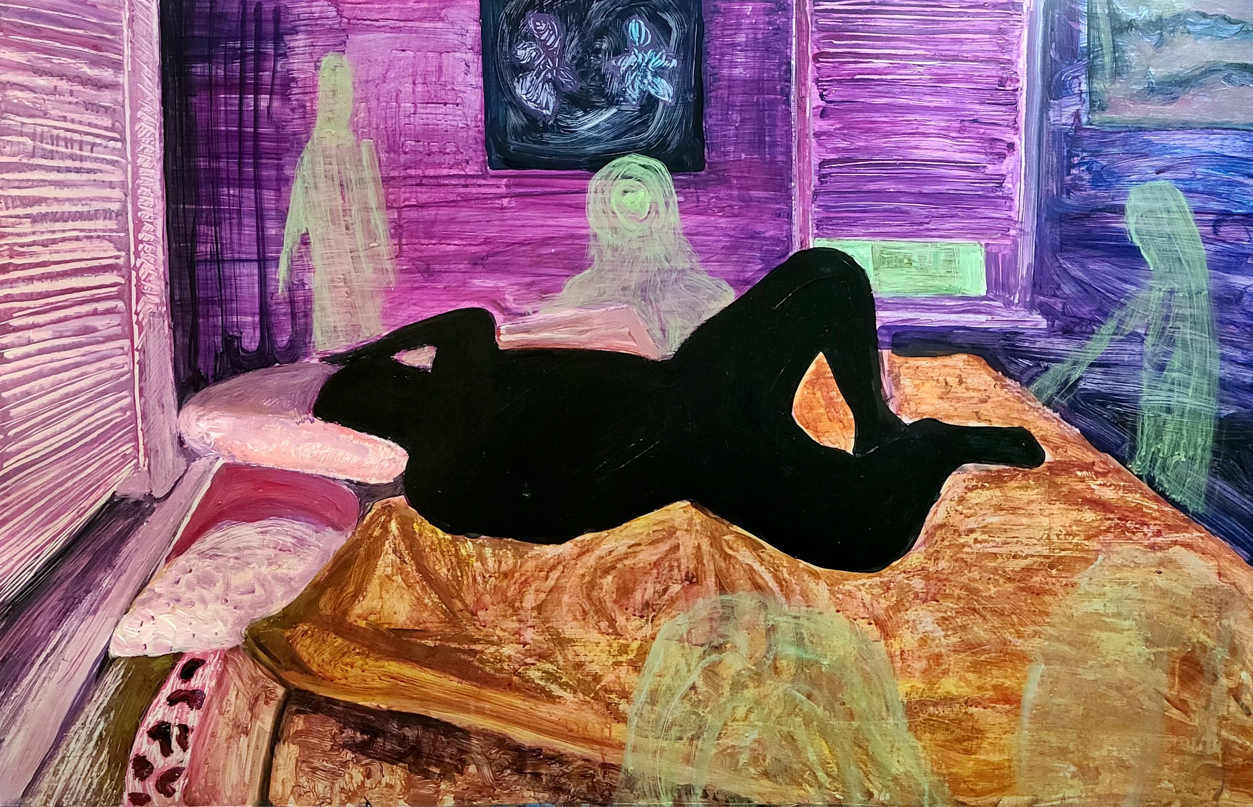 "My Love is a Disappearance", 28" x 40", acrylic on paper