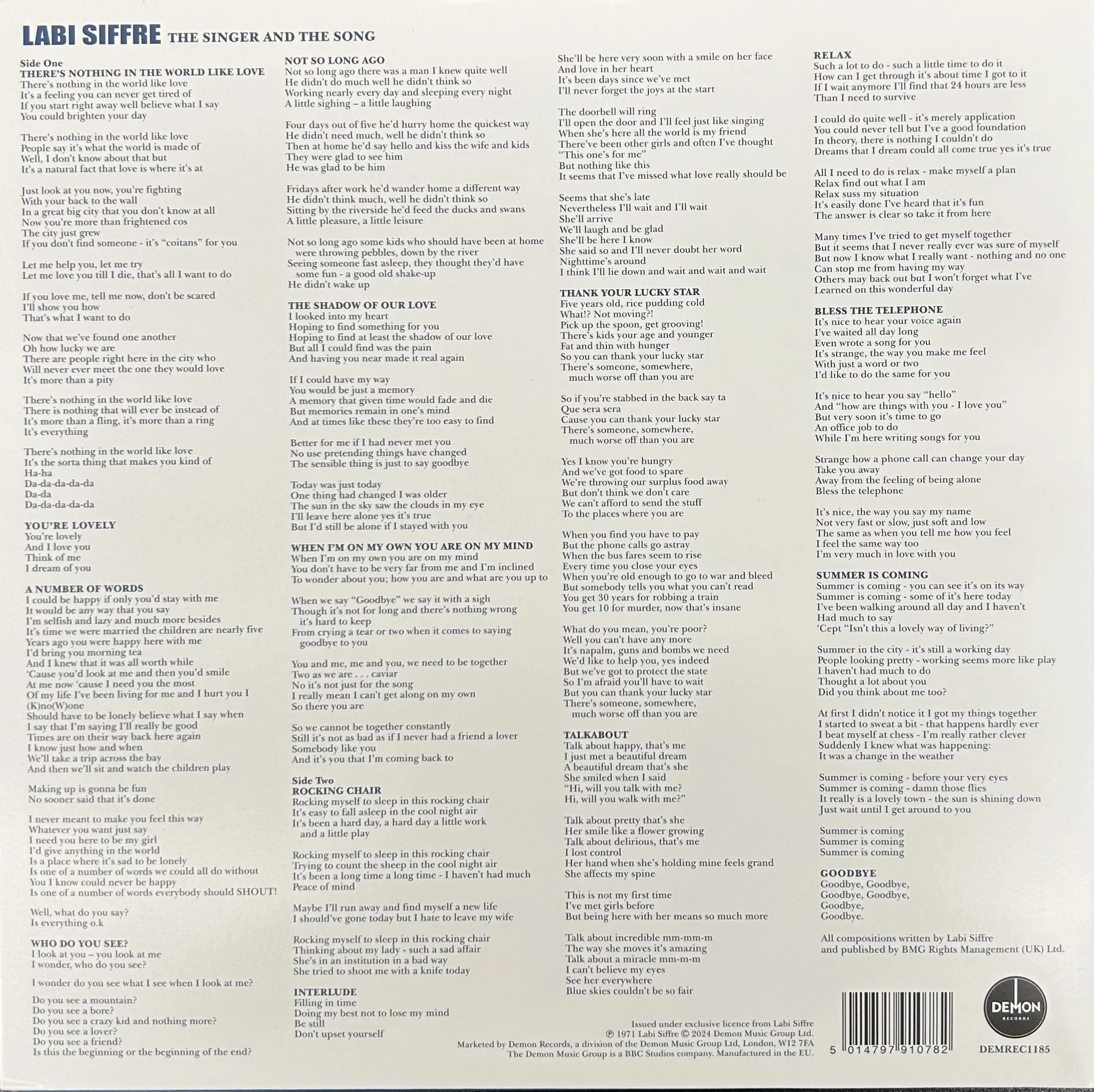 Labi Siffre album cover