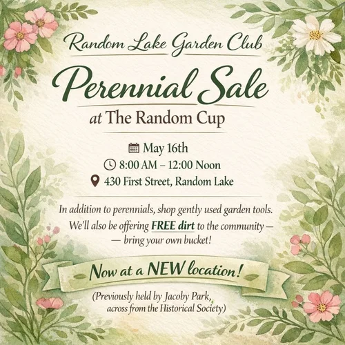 RL Garden Club Spring Perennial Sale — Random Lake Chamber of Commerce