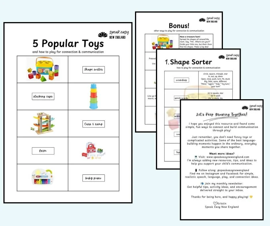 5 Popular Toys and How to Play for Connection & Communication