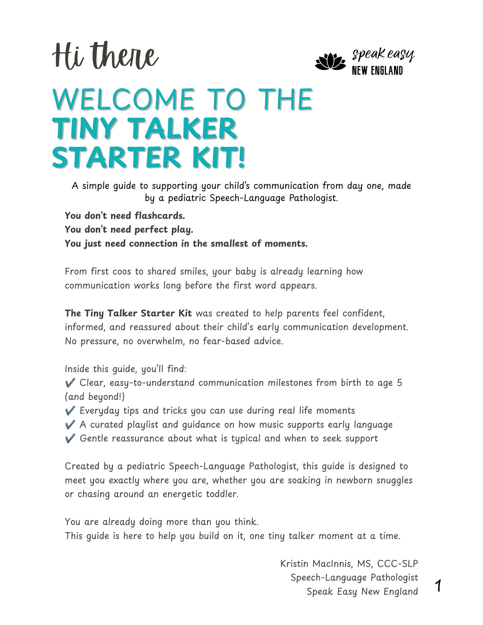 Tiny Talker Starter Kit