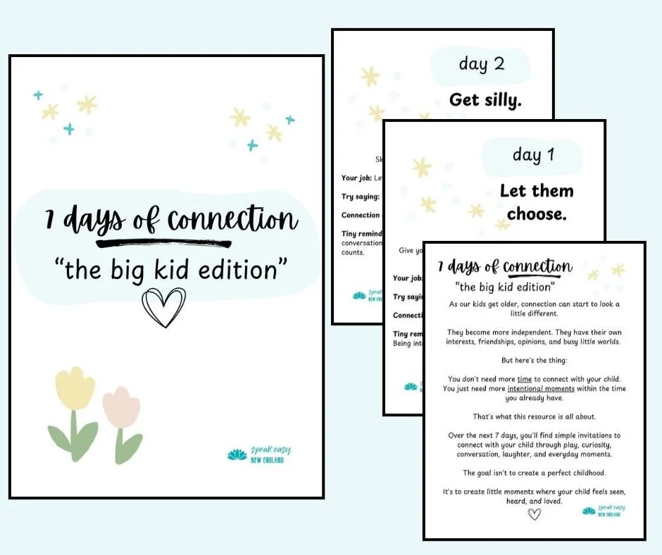 7 Days of Connection (the big kid edition)