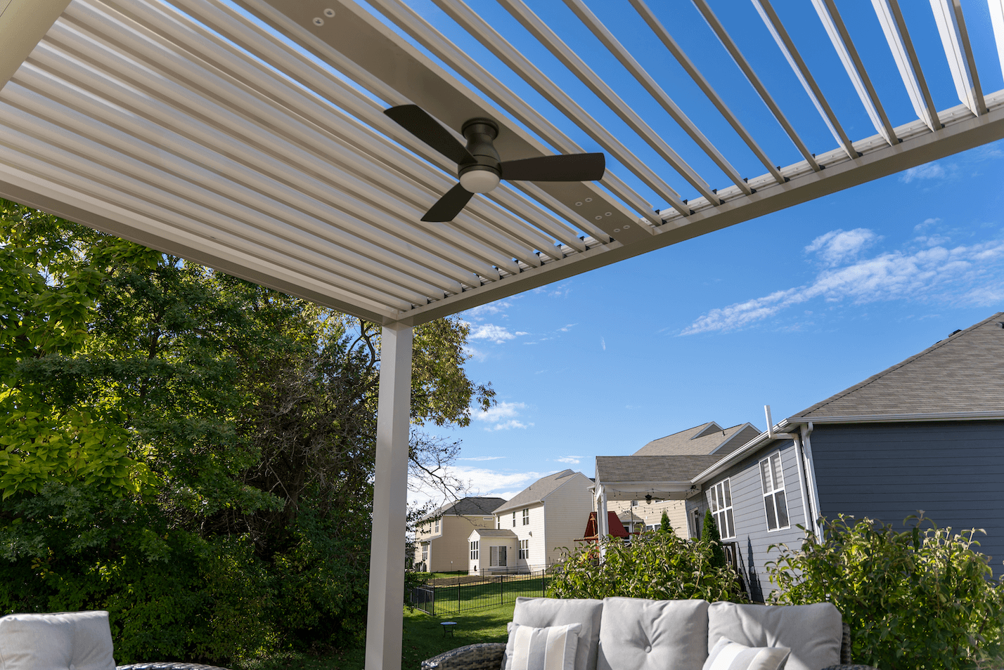 Louvered Pergola open on house kit with LEDs.png