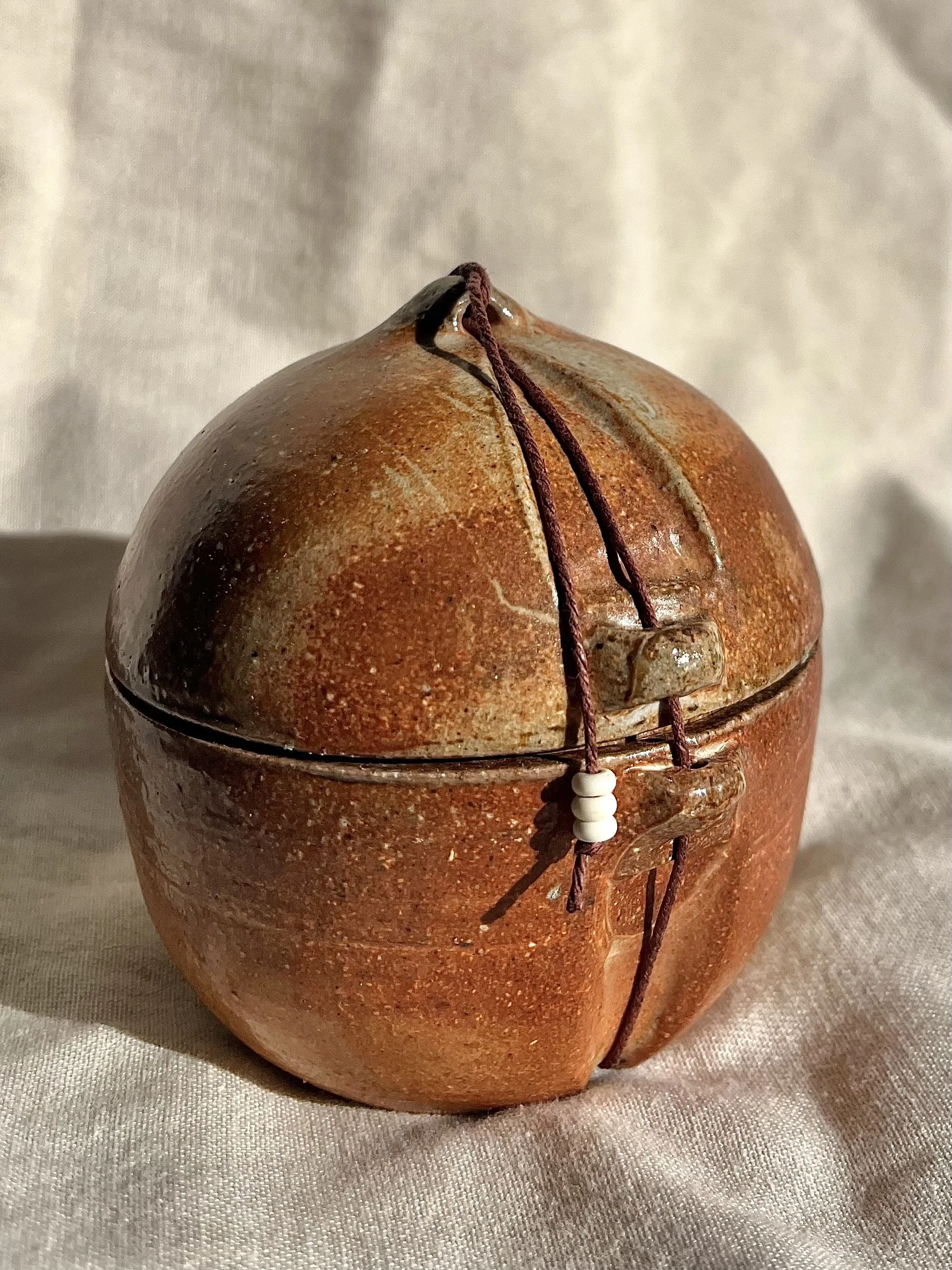 Flashing Slip Woodfired Jar