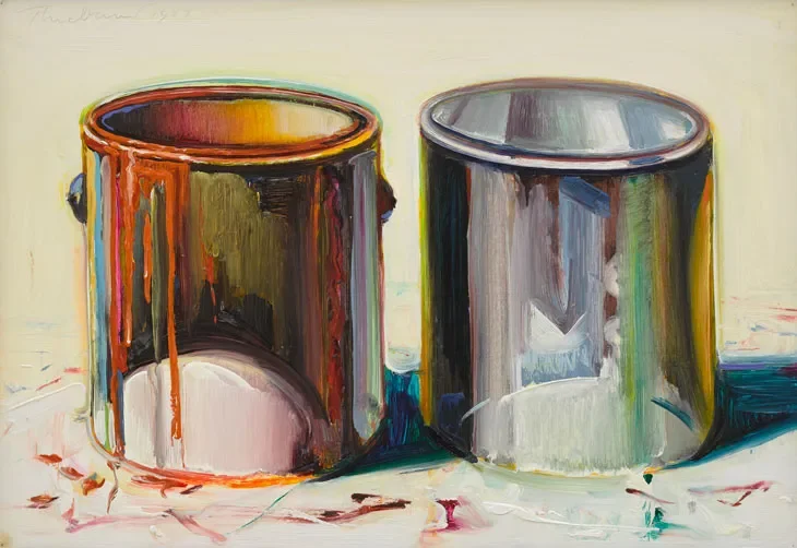 Wayne Thiebaud, Two Paint Cans, 1987, Oil on Canvas