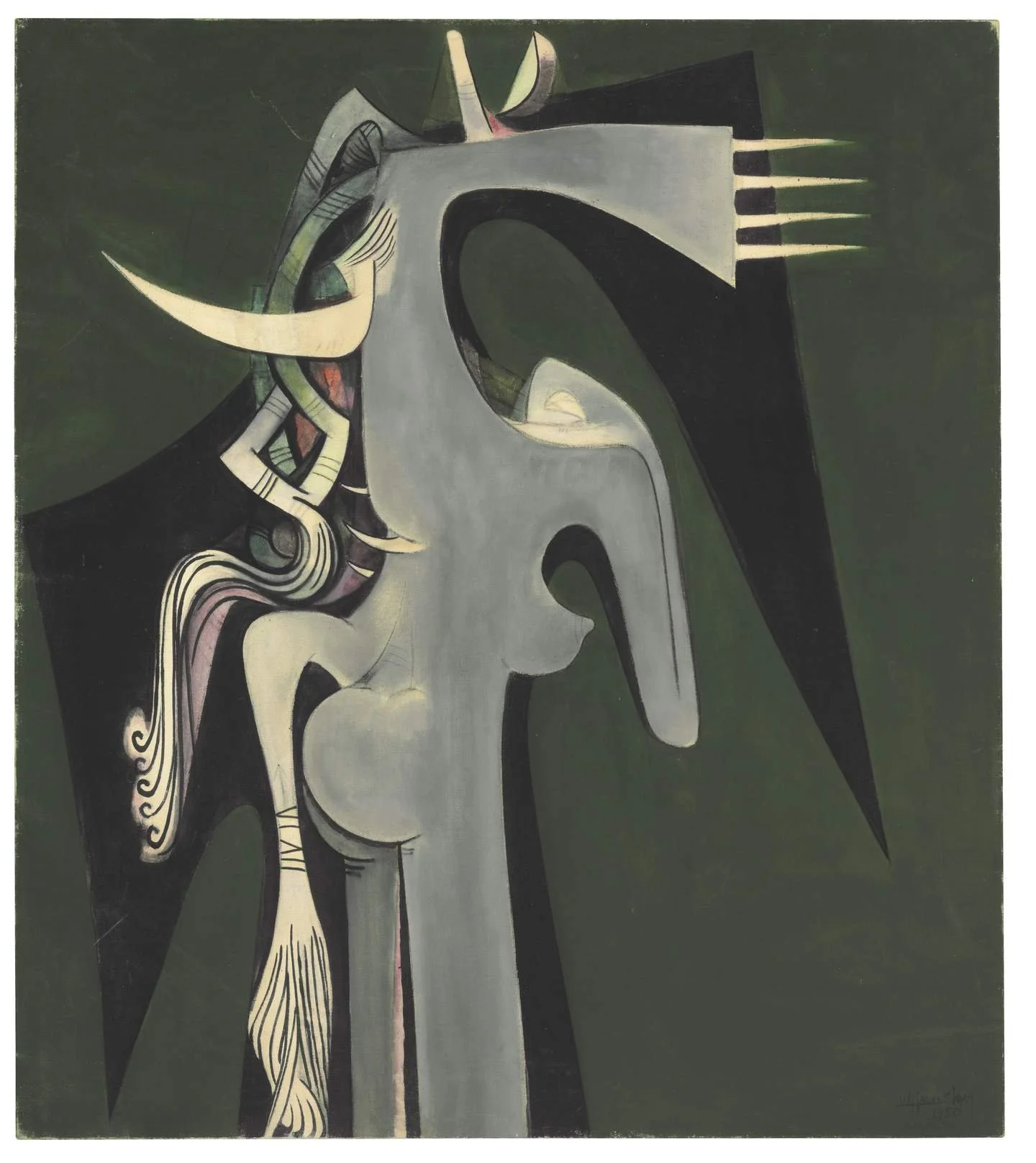 Wifredo Lam, Horse-headed Woman, 1950