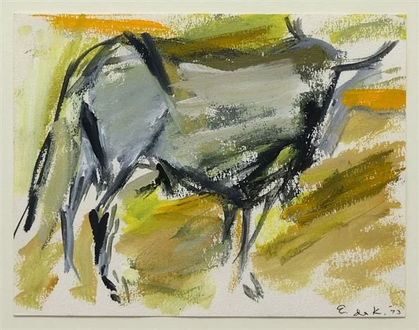 Elaine de Kooning, Untitled Bull, 1973