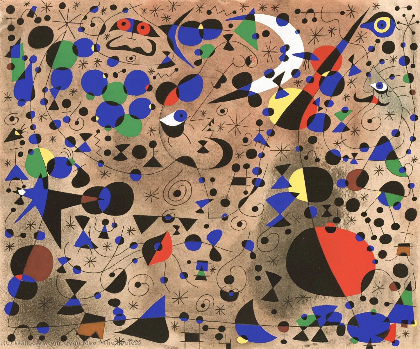 Miró, The Poetess (La poétesse), 1940