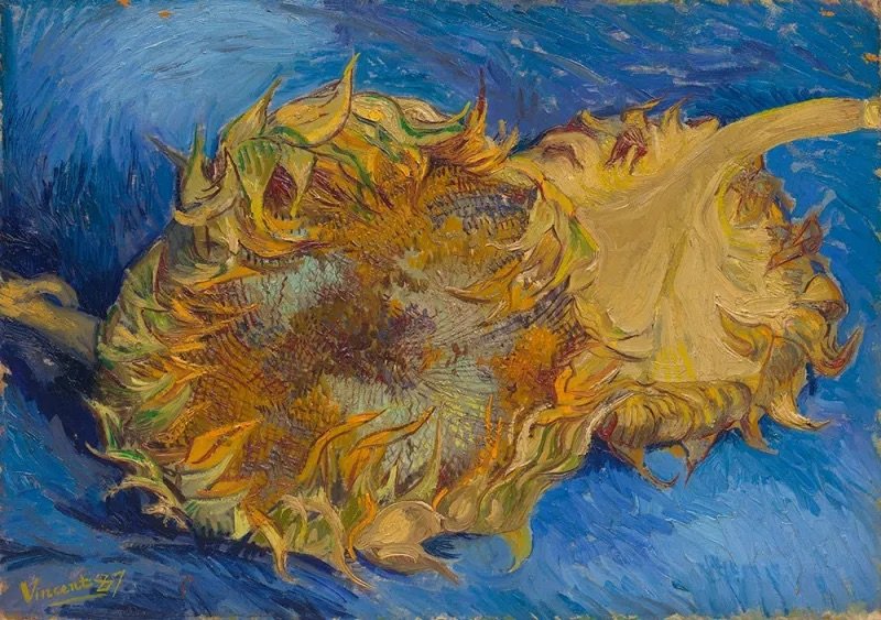 Van Gogh, Two Cut Sunflowers, 1887 