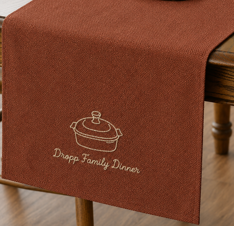 Embroidered Table Runner