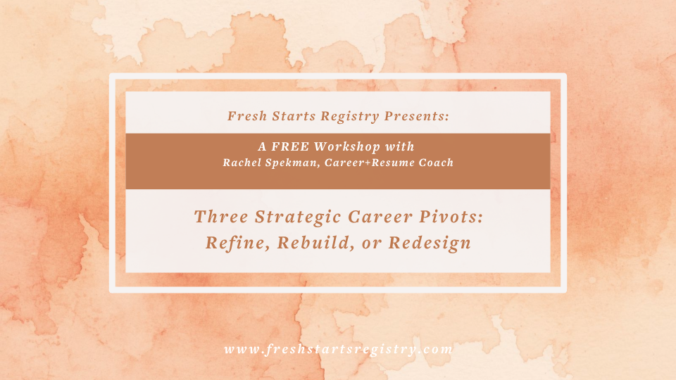 Three Strategic Career Pivots: Refine, Rebuild, or Redesign
