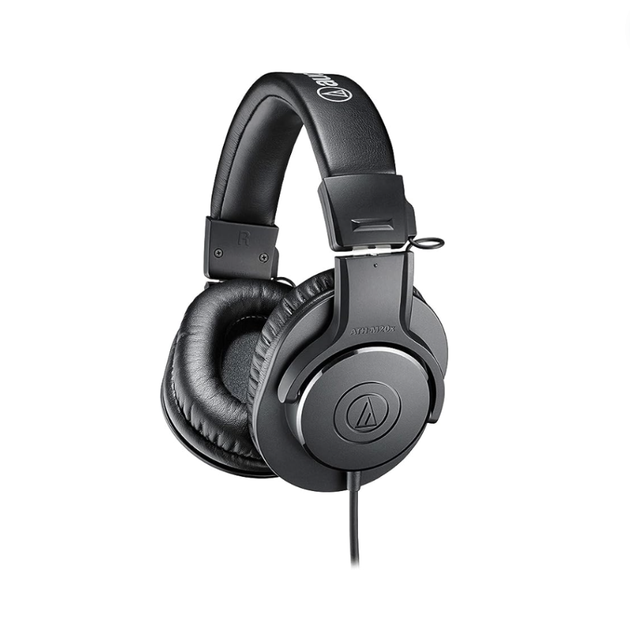 Audio-Technica ATH-M20X headphones, black, studio model