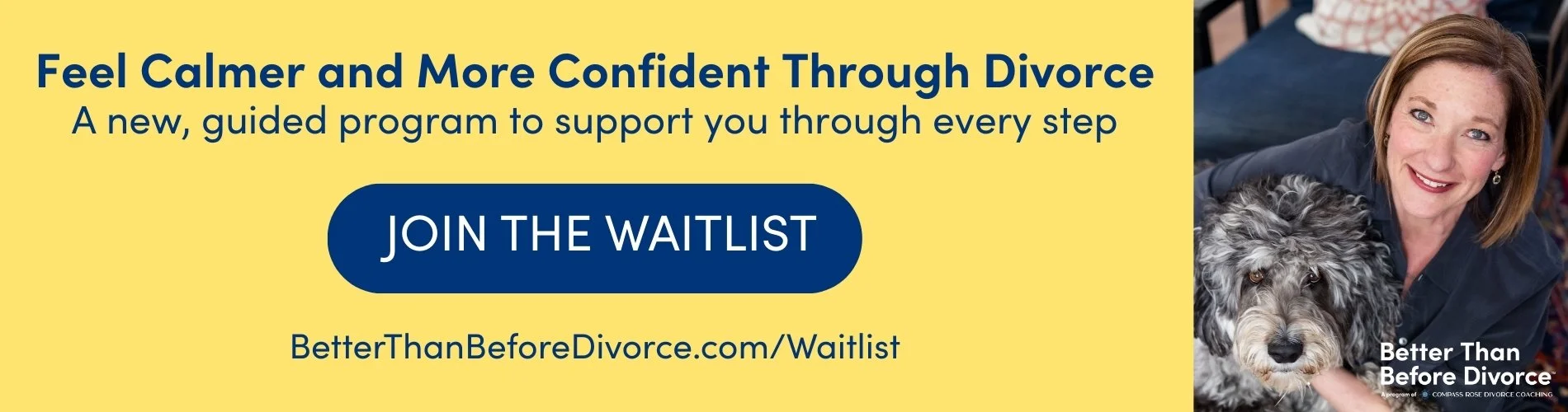 Join the waitlist for the Better than Before Divorce Group