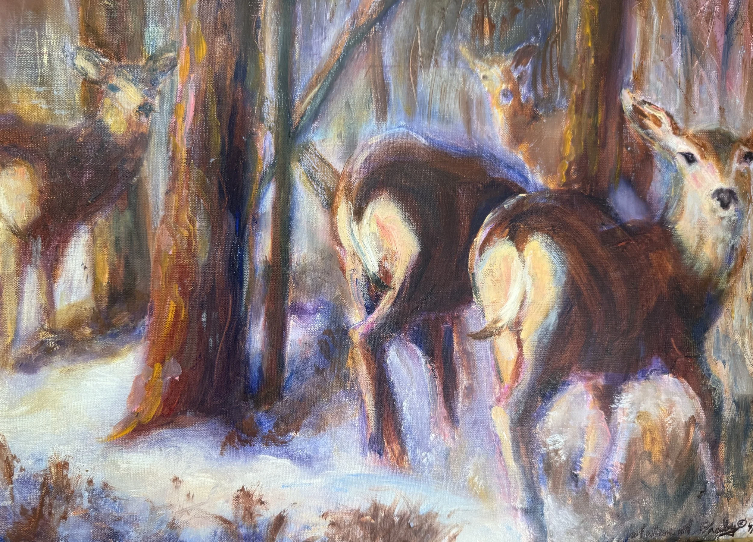 Painting of deer