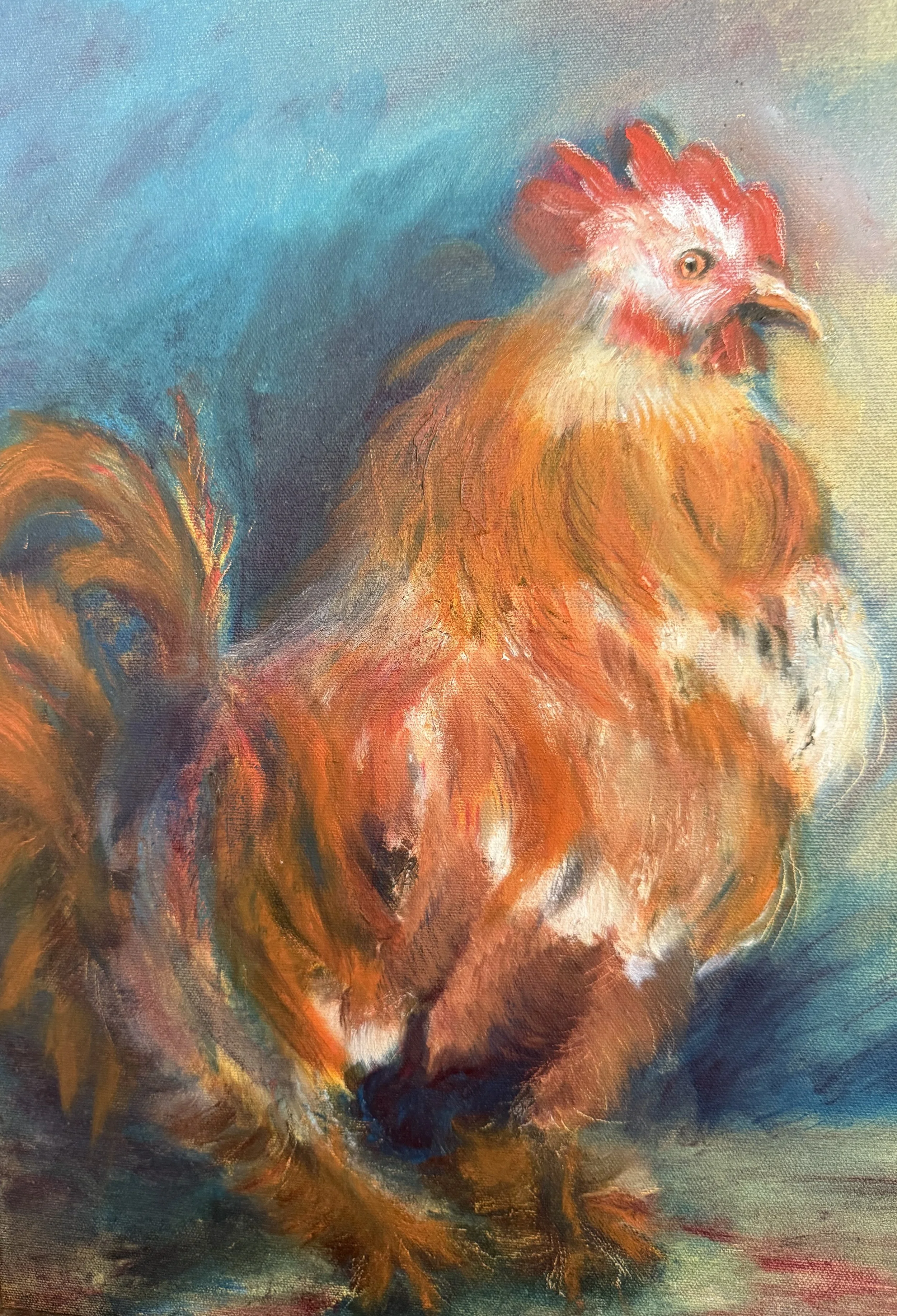 Painting of chicken