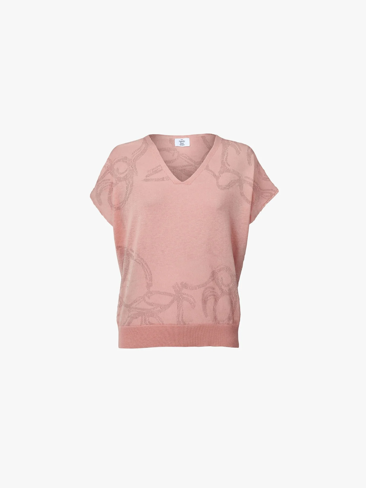T-Shirt 2 "Summer Veins" Pastell Koralle